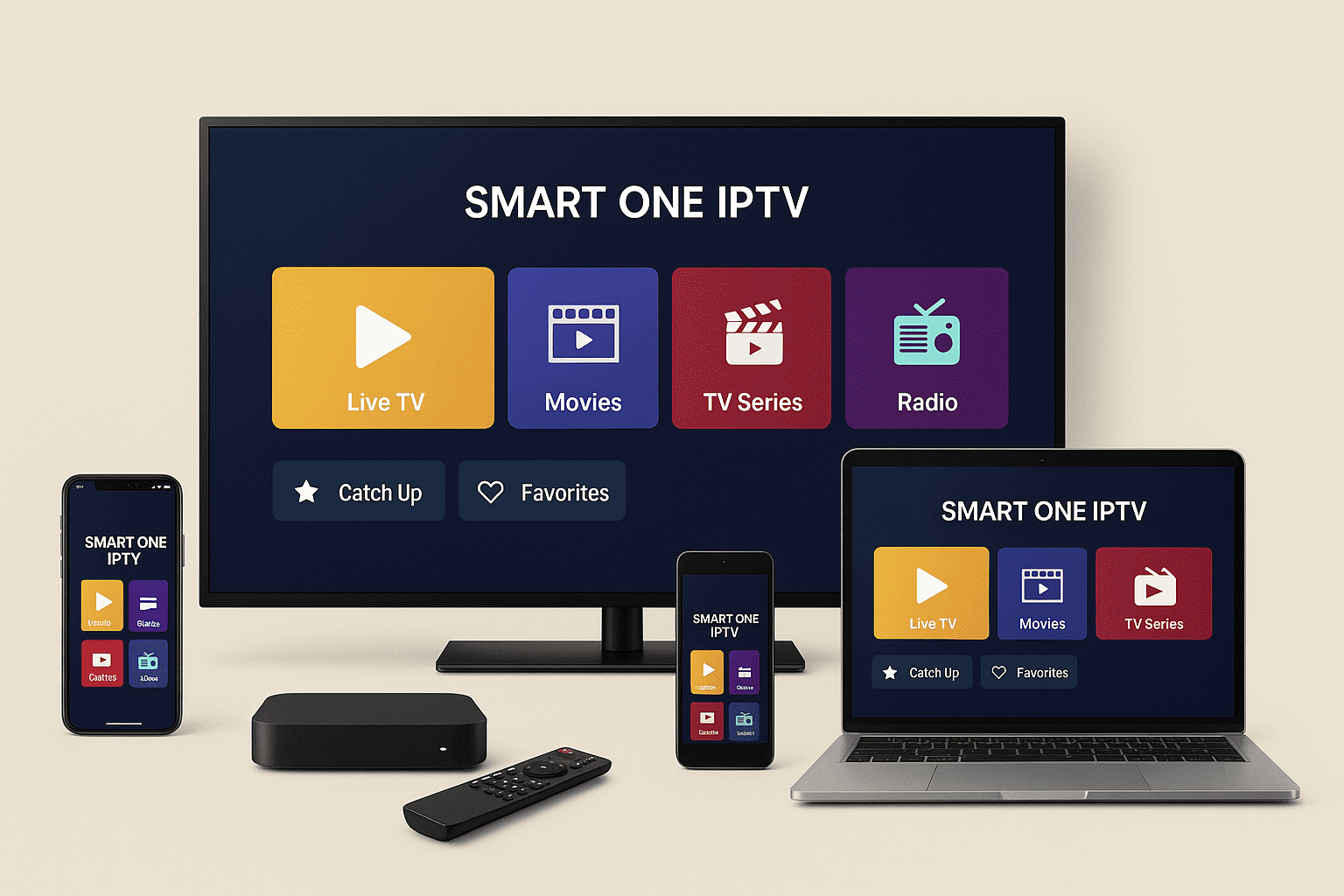 compatibilité de Smart One IPTV avec plusieurs appareils